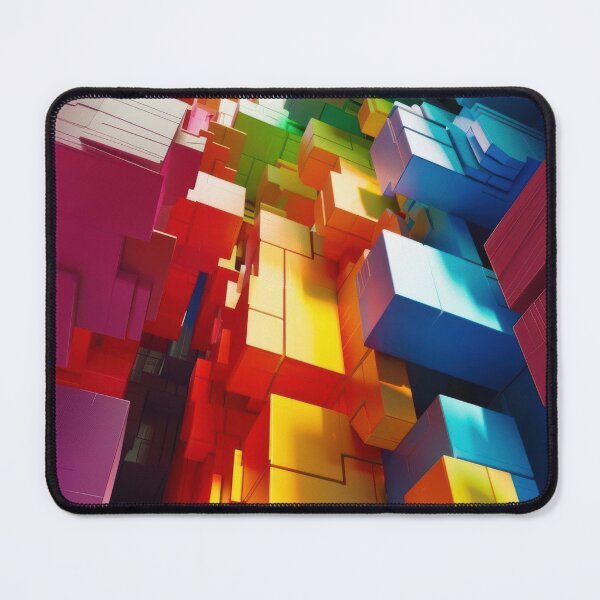 Item preview, Prismatic Metropolis - Vibrant 3D Geometric Blocks designed and sold by B-Russ-Stuff.