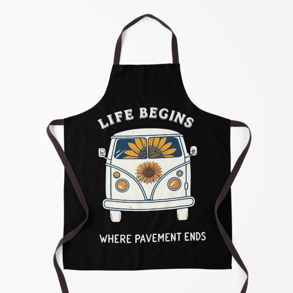 Item preview, Vintage Bus Life Begins Where Pavement Ends designed and sold by SouthVibeDesign.