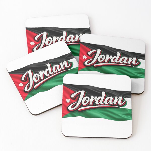 Item preview, Jordan Flag Design – Jordanian Pride Script Typography Art designed and sold by GarnerSupplyCo.