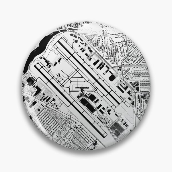 Item preview, KDAL Dallas Love Field Airport B&W Airport Art designed and sold by RealPilotDesign.