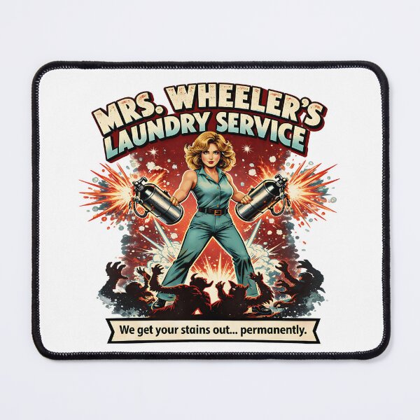 Item preview, Mrs Wheeler Stranger Things Shirt 80s Mom Parody Tee Retro Comic Style Hawkins Humor Fan Inspired Graphic T‑Shirt designed and sold by The Bizarre Archive.