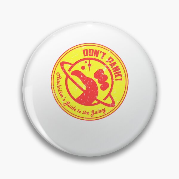 Item preview, Don't Panic Hitchhiker's Guide to the Galaxys Logo designed and sold by Seish1n.