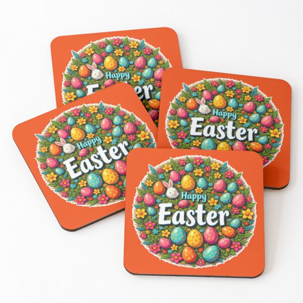 Artikelvorschau, Happy Easter – Colorful Egg Wreath entworfen und verkauft von Topoartispp.