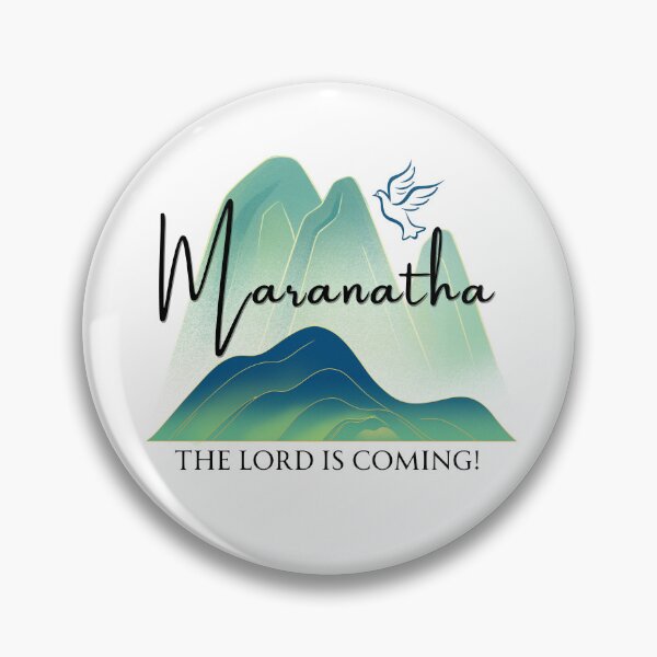 Item preview, Maranatha - The Lord is Coming! Inspirational Christian Mountain Landscape with Dove designed and sold by FruitfullyC.
