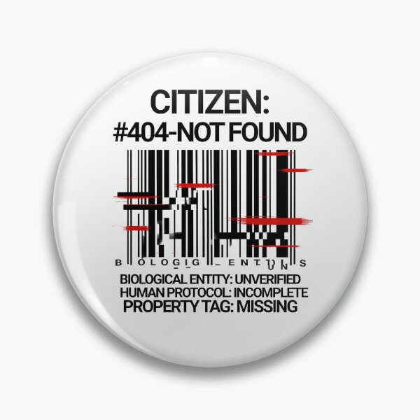 Item preview, Citizen Not Found Shirt Dystopian Error Message Tee Glitchcore Digital Identity Parody Weirdcore Tech Humor Comic Style Graphic T‑Shirt designed and sold by The Bizarre Archive.