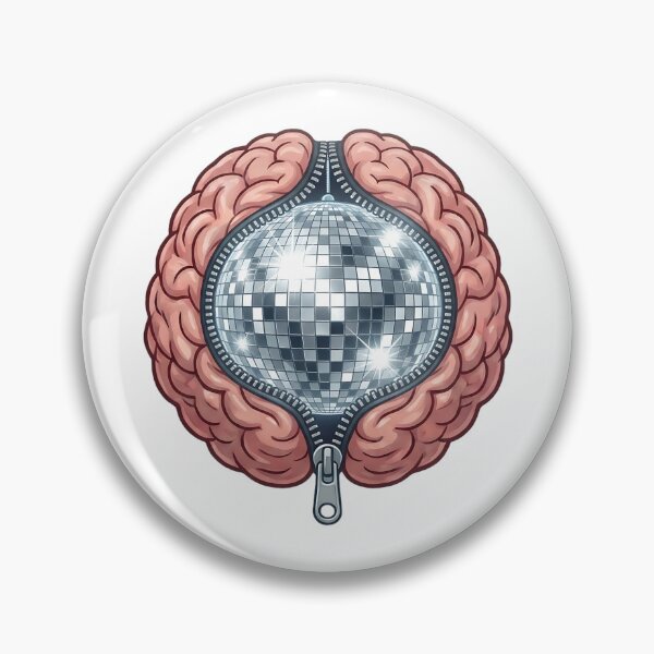 Item preview, Disco Brain Shirt Surreal Mind Party Tee Comic Style Brain Disco Ball Graphic Weirdcore Psychedelic Retro Funk Mashup T‑Shirt designed and sold by The Bizarre Archive.