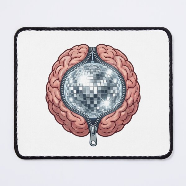 Item preview, Disco Brain Shirt Surreal Mind Party Tee Comic Style Brain Disco Ball Graphic Weirdcore Psychedelic Retro Funk Mashup T‑Shirt designed and sold by The Bizarre Archive.