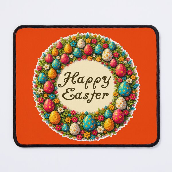 Artikelvorschau, Happy Easter – Classic Wreath Design entworfen und verkauft von Topoartispp.