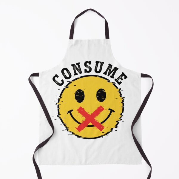 Item preview, Consume Smiley Face Shirt Dystopian Parody Tee Weirdcore Surveillance Humor Retro Propaganda Comic Style Obey Graphic T‑Shirt designed and sold by The Bizarre Archive.