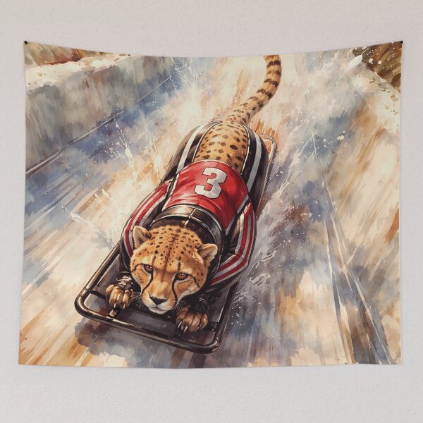 Item preview, Cheetah Skeleton Racing designed and sold by Sarcastic designs.