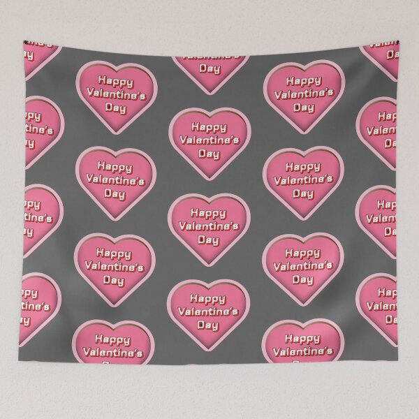 Item preview, Valentines Day Celebration with Comforting Typography and Pink Heart designed and sold by cremedecolor.