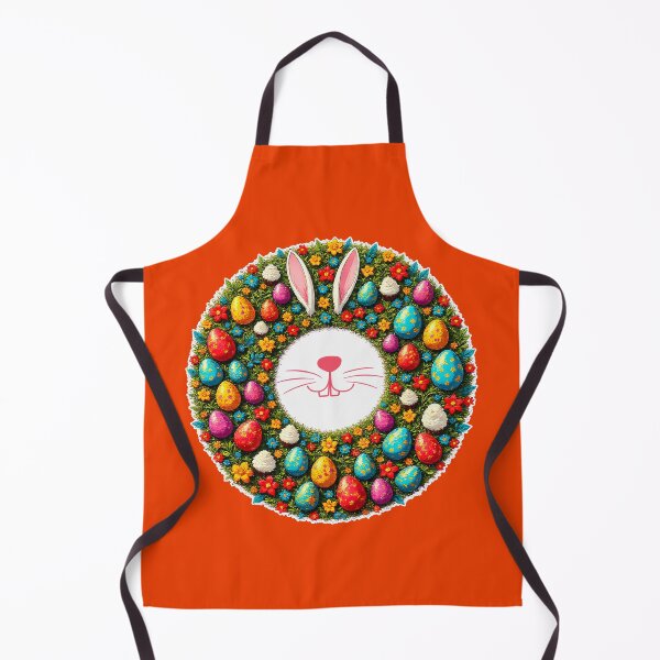 Aperçu de l'œuvre Easter Bunny Wreath – Cute Style créée et vendue par Topoartispp.