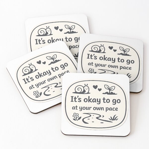 Item preview, It’s Okay to Go at Your Own Pace – Gentle Encouragement Illustration designed and sold by Luvahawb.