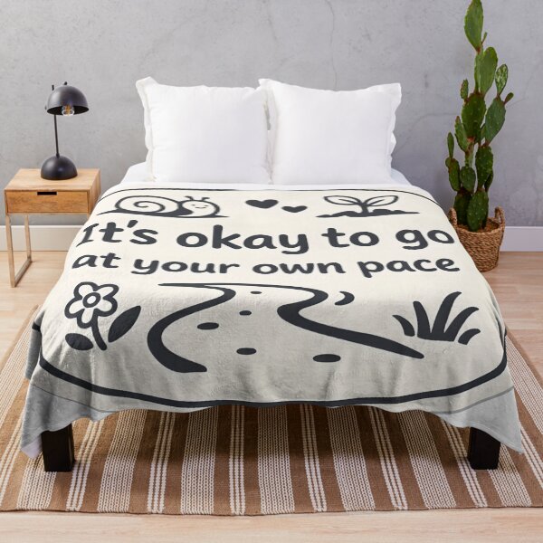 Item preview, It’s Okay to Go at Your Own Pace – Gentle Encouragement Illustration designed and sold by Luvahawb.