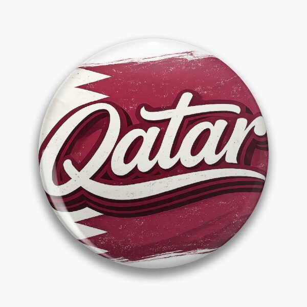 Item preview, Qatar Flag Design – Qatari Pride Script Typography Art designed and sold by GarnerSupplyCo.