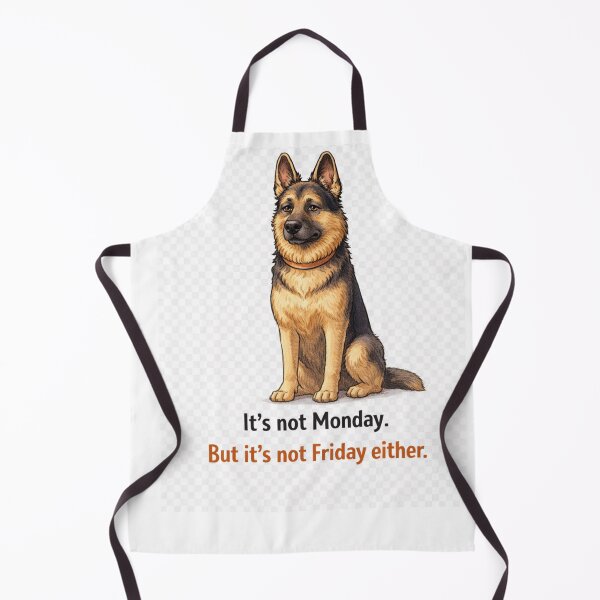 Item preview, It’s Not Monday But It’s Not Friday Either – German Shepherd Tuesday Mood designed and sold by Zampettalibera.
