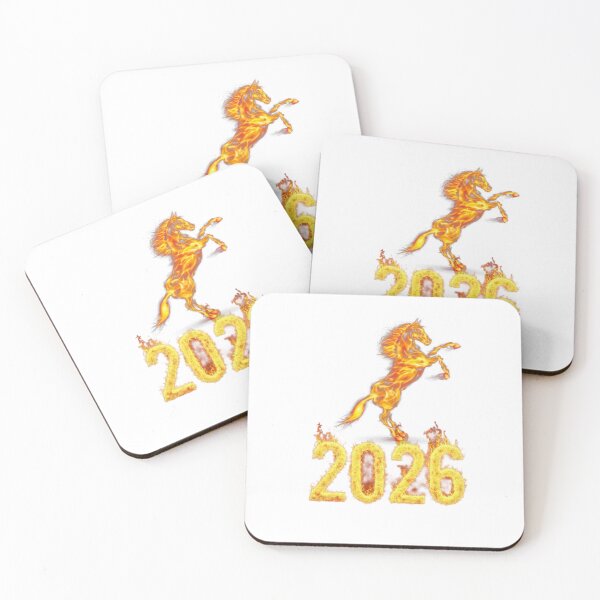Item preview, 2026 Year of the Fire Horse - Flaming Stallion New Year Art designed and sold by StickerBuild07 .