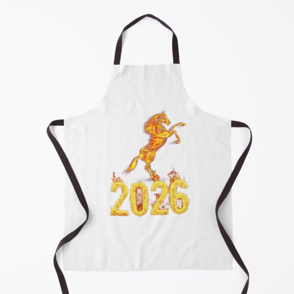 Item preview, 2026 Year of the Fire Horse - Flaming Stallion New Year Art designed and sold by StickerBuild07 .