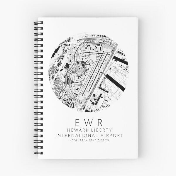 Item preview, KEWR Newark Liberty International Airport B&W Airport Art designed and sold by RealPilotDesign.