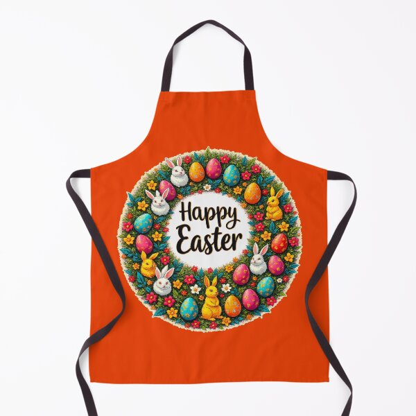 Artikelvorschau, Happy Easter Wreath – Bunny & Eggs entworfen und verkauft von Topoartispp.