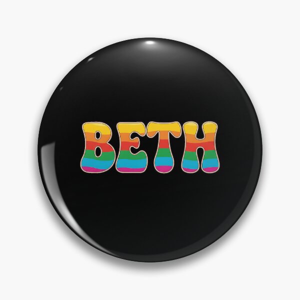 Item preview, ❤️ Beth Personalized Name Wavy Retro Shirt, Coffee Mug, Sticker Gift designed and sold by HelixPedia.