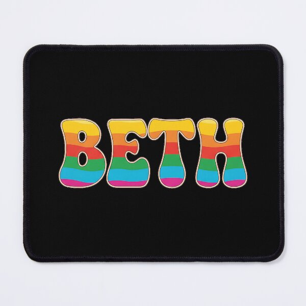Item preview, ❤️ Beth Personalized Name Wavy Retro Shirt, Coffee Mug, Sticker Gift designed and sold by HelixPedia.