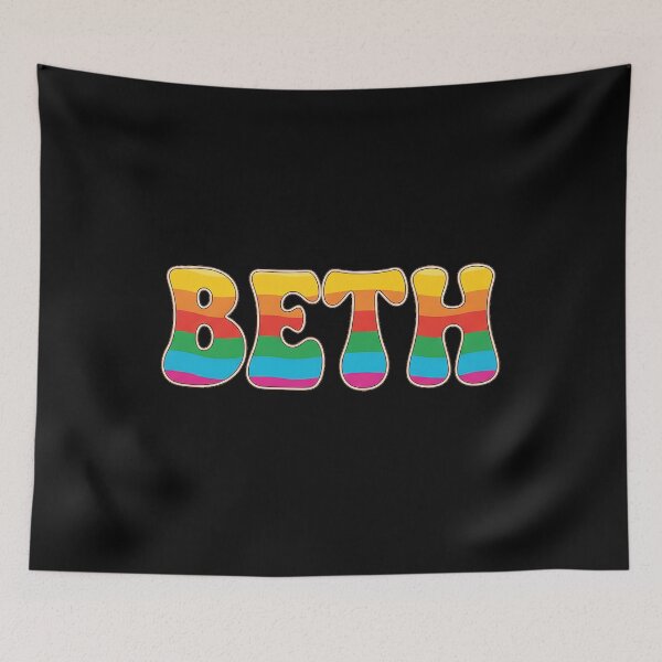 Item preview, ❤️ Beth Personalized Name Wavy Retro Shirt, Coffee Mug, Sticker Gift designed and sold by HelixPedia.