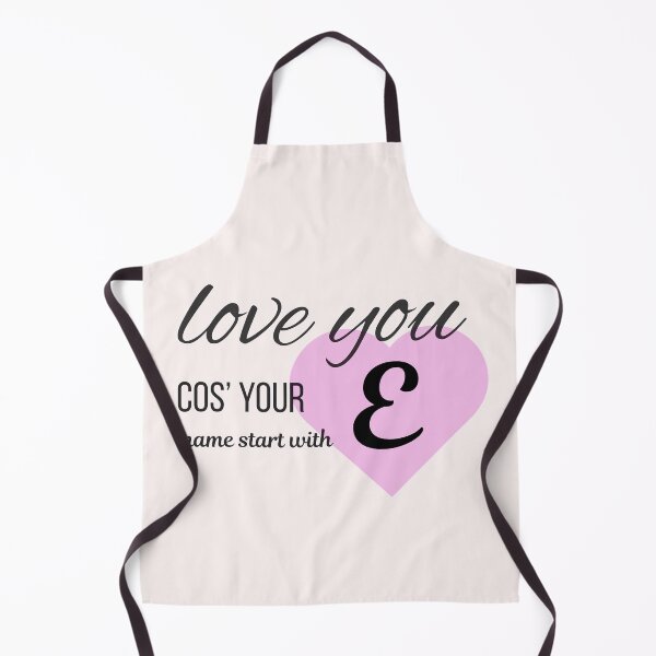 Item preview, Love You Cos Your Name Starts With E Initial Monogram designed and sold by Nordic Echo.