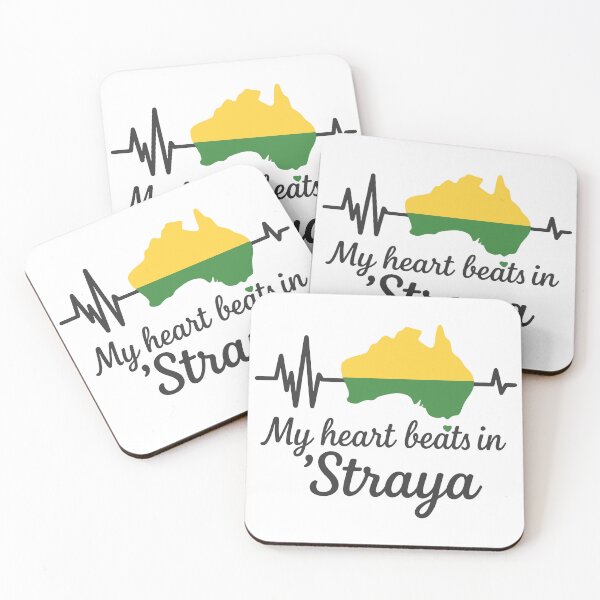 Item preview, My Heart Beats in 'Straya – Aussie Citizenship Gift Design designed and sold by KrystalWilson.