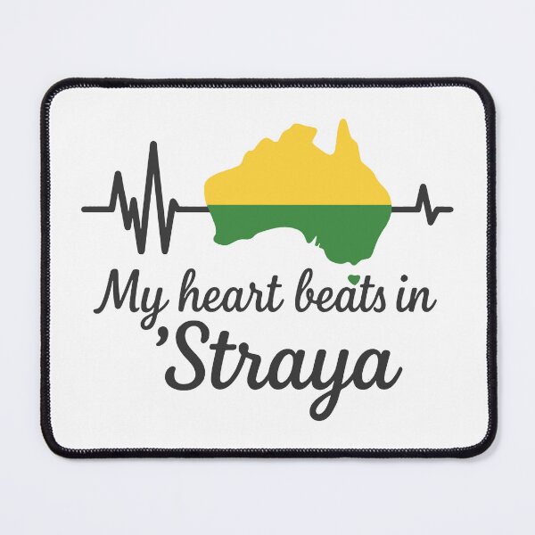 Item preview, My Heart Beats in 'Straya – Aussie Citizenship Gift Design designed and sold by KrystalWilson.