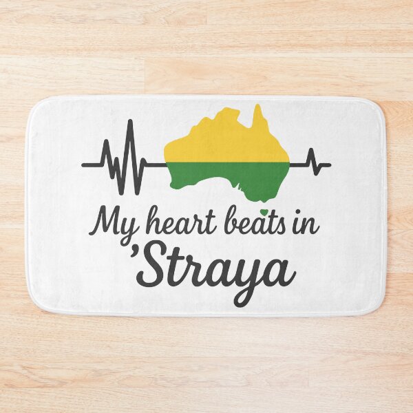 Item preview, My Heart Beats in 'Straya – Aussie Citizenship Gift Design designed and sold by KrystalWilson.