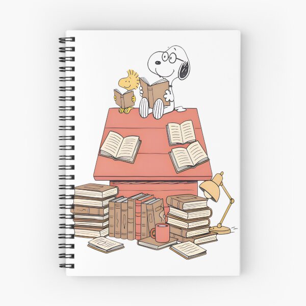 Item preview, Snoopy Reading Book Book Lover Gift Bookish Peanuts Cute Librarian Snoopy And Woodstock designed and sold by Ryan Strickland.