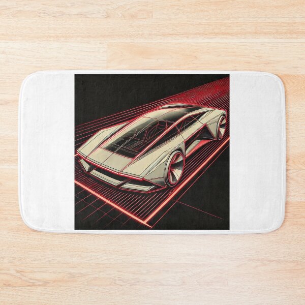 Item preview, retro concept car designed and sold by TEEJAMBOREE.