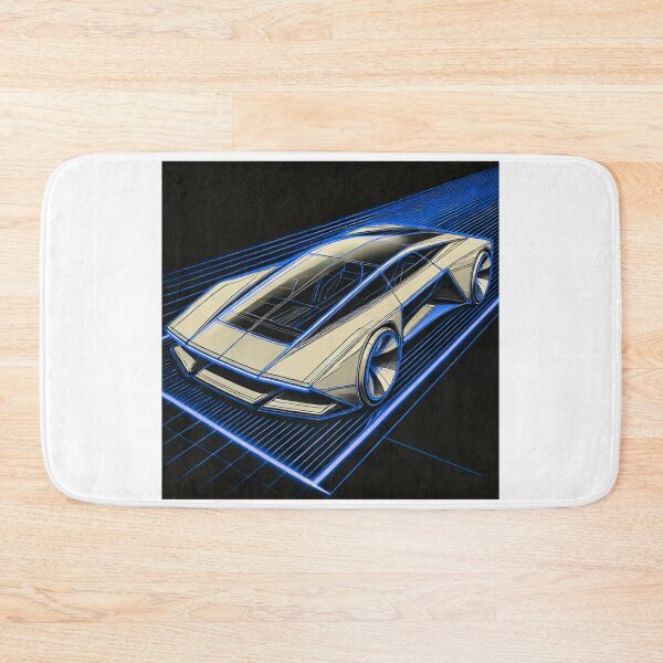 Item preview, retro concept car designed and sold by TEEJAMBOREE.