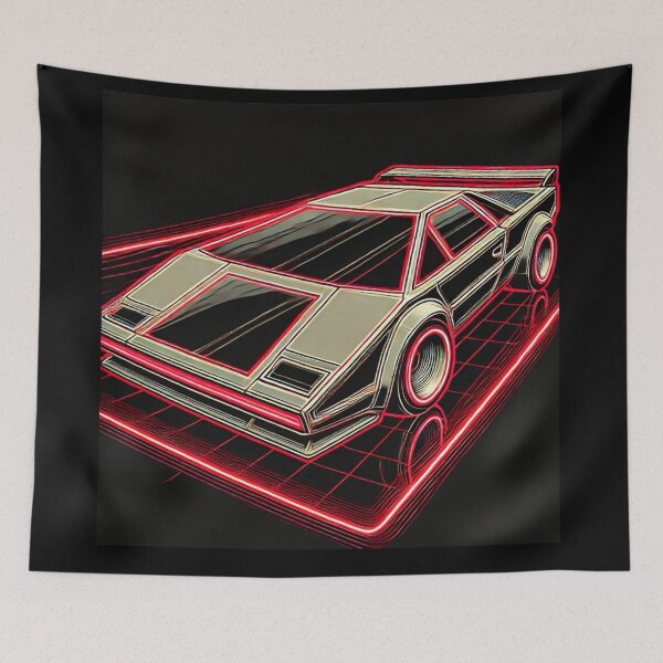 Item preview, retro concept car designed and sold by TEEJAMBOREE.