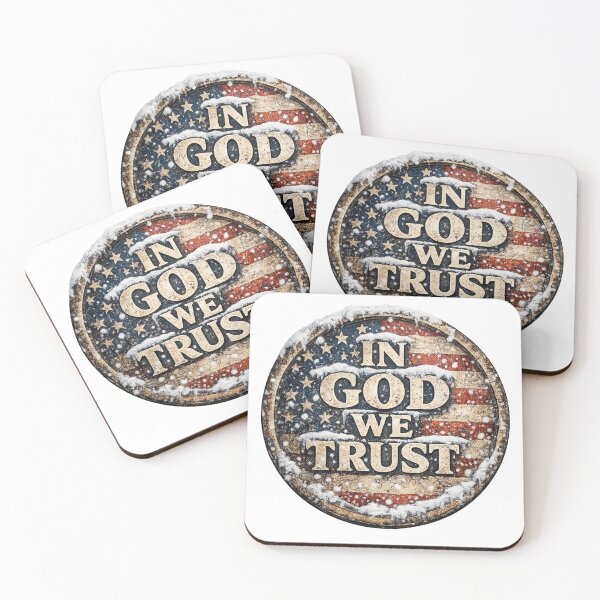 Item preview, In God We Trust – Vintage American Winter Badge designed and sold by K2M.