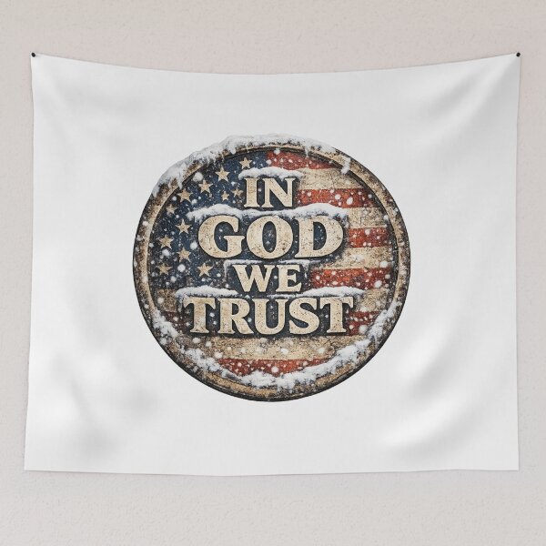Item preview, In God We Trust – Vintage American Winter Badge designed and sold by K2M.