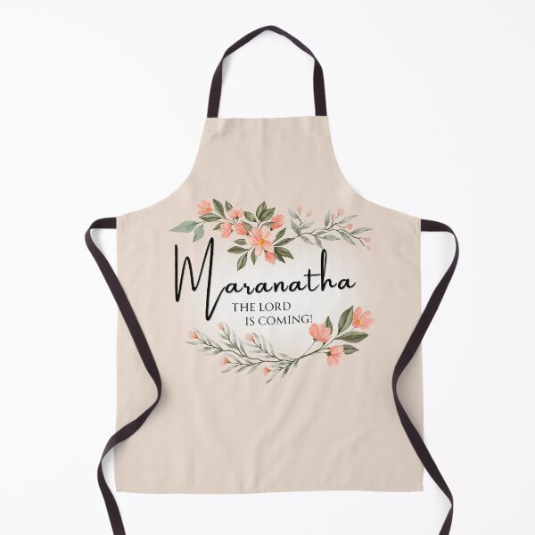 Item preview, Maranatha - The Lord is Coming! Watercolor Floral Wreath Christian Art designed and sold by FruitfullyC.