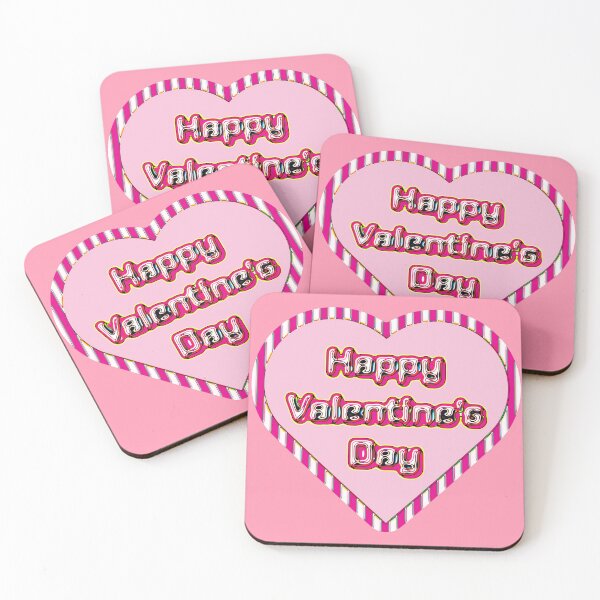 Item preview, Valentine's Day Celebration with Rhythmical Typography and Pink Heart designed and sold by cremedecolor.
