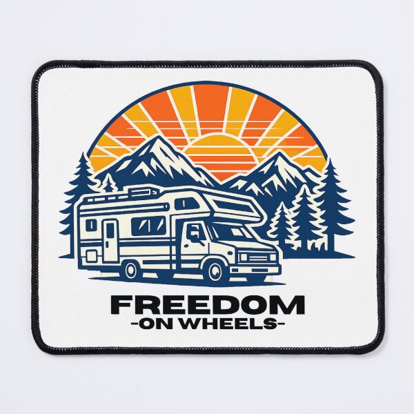 Item preview, Kopie von Freedom on Wheels - Vintage Camper Adventure designed and sold by SouthVibeDesign.