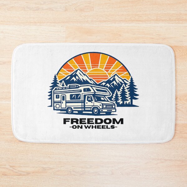 Item preview, Kopie von Freedom on Wheels - Vintage Camper Adventure designed and sold by SouthVibeDesign.