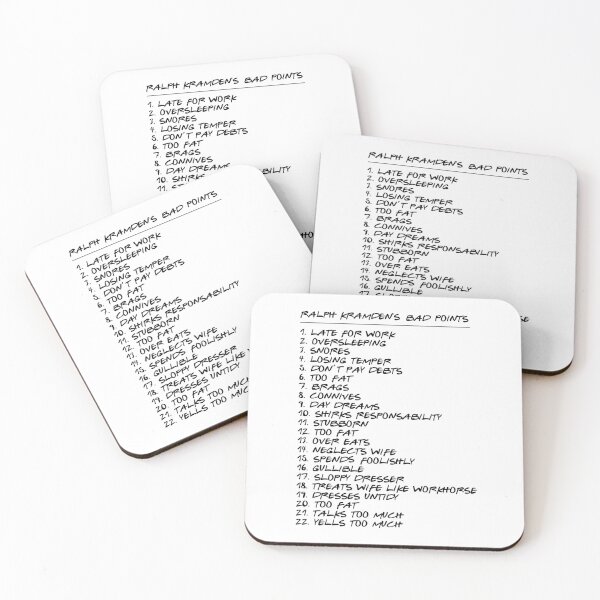 Item preview, Ralph Kramden's Bad Points designed and sold by Normbot2000.