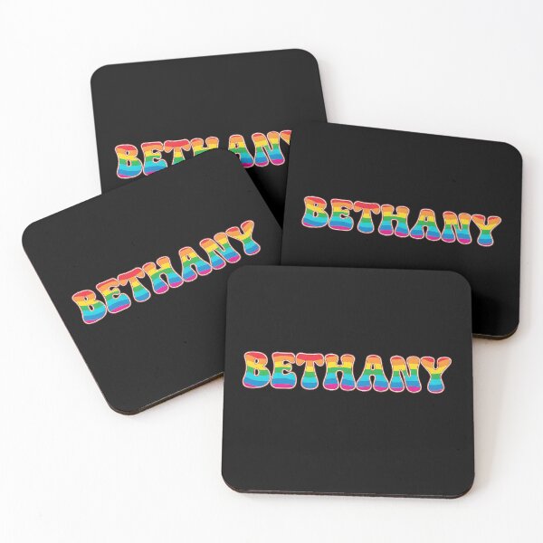 Item preview, ❤️ Bethany Personalized Name Wavy Retro Shirt, Coffee Mug, Sticker Gift designed and sold by HelixPedia.