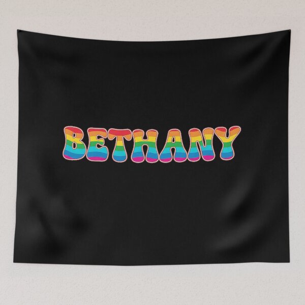 Item preview, ❤️ Bethany Personalized Name Wavy Retro Shirt, Coffee Mug, Sticker Gift designed and sold by HelixPedia.