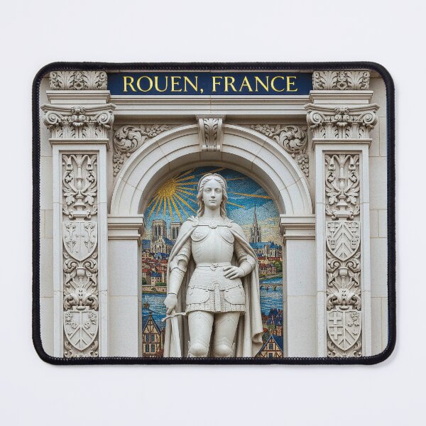Item preview, Joan of Arc Rouen France - Gothic Niche Mosaic Art designed and sold by FrancophileFun.