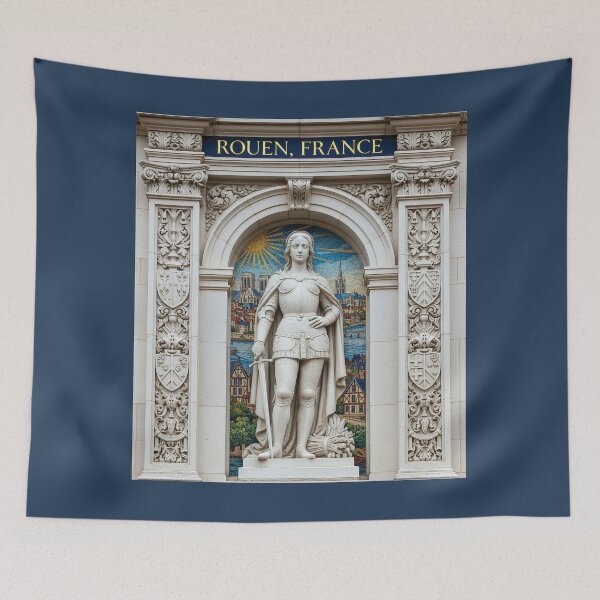 Item preview, Joan of Arc Rouen France - Gothic Niche Mosaic Art designed and sold by FrancophileFun.