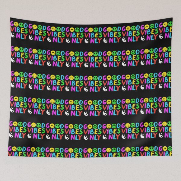 Item preview, Colorful Good Vibes Typography designed and sold by TimAWarner.
