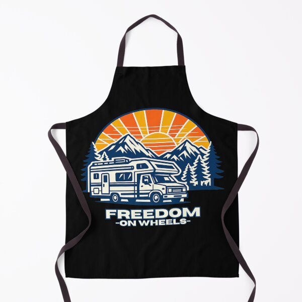 Item preview, Freedom on Wheels - Vintage Camper Adventure designed and sold by SouthVibeDesign.