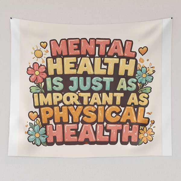 Item preview, MENTAL HEALTH IS JUST AS IMPORTANT AS PHYSICAL HEALTH designed and sold by radleydunn84.