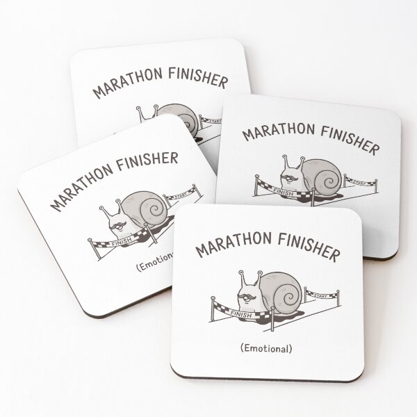 Item preview, Funny Snail Marathon Finisher Emotional designed and sold by CamaleonDesigns.